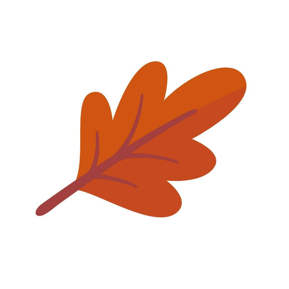 Beautiful leaf composition. Leaves change color in autumn vector