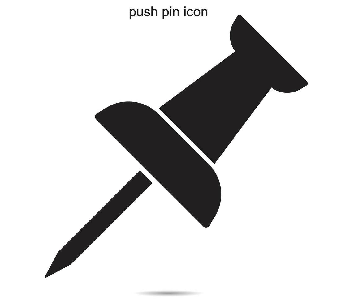 push pin icon, Vector illustration