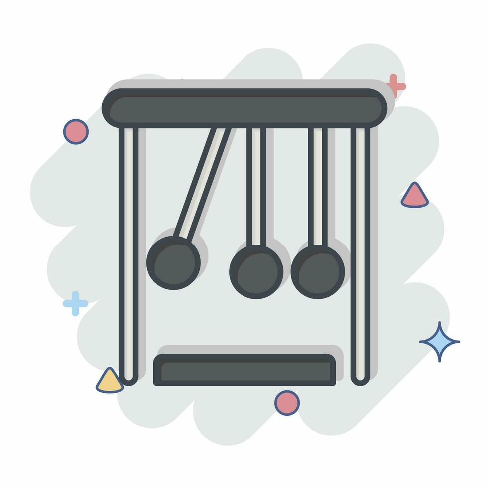 Icon Physic. related to Biochemistry symbol. comic style. simple design editable. simple illustration vector