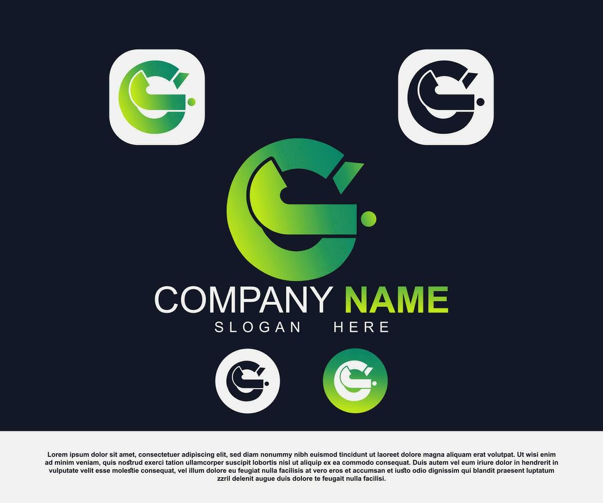 Vector corporate creative minimalist business logo design