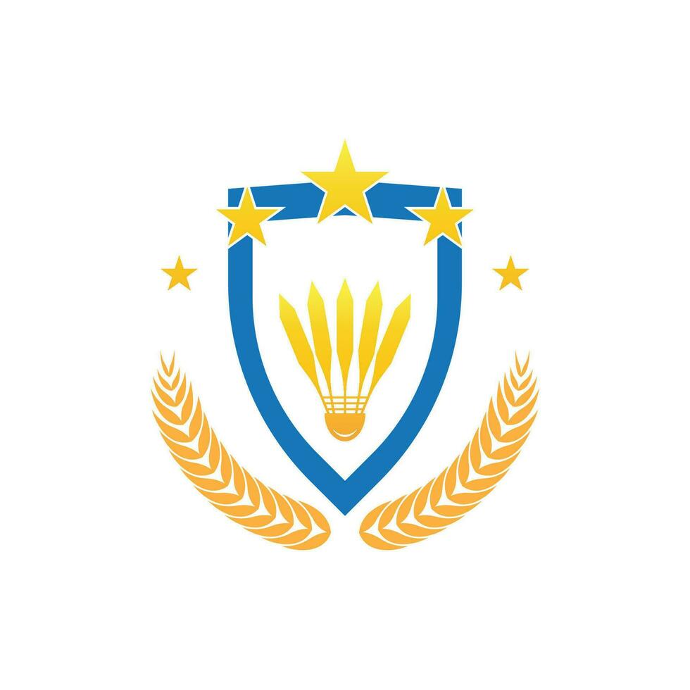 Badminton Sport Icon And Symbol Vector Template Illustration