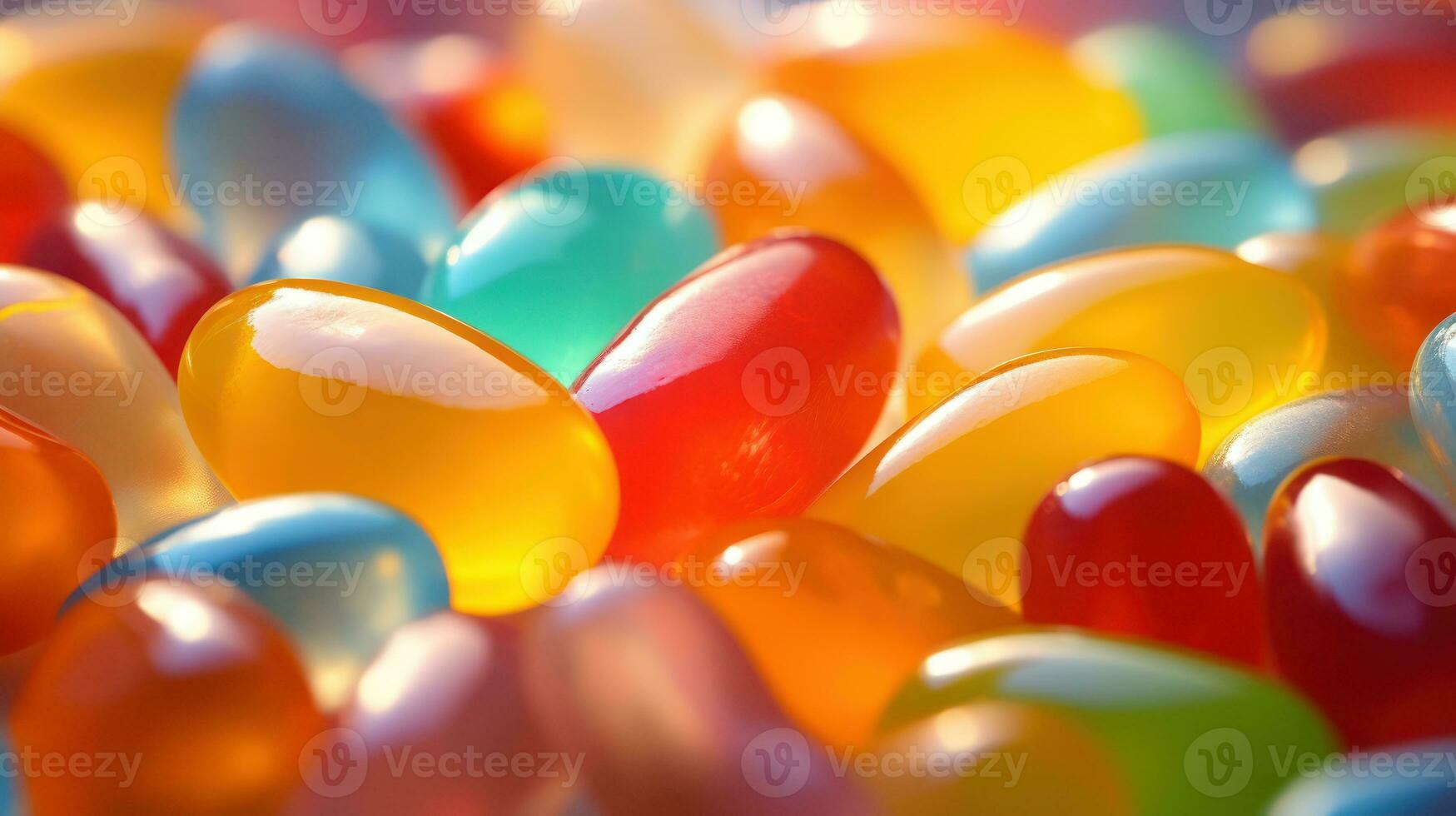 jelly beans close up AI Generated photo