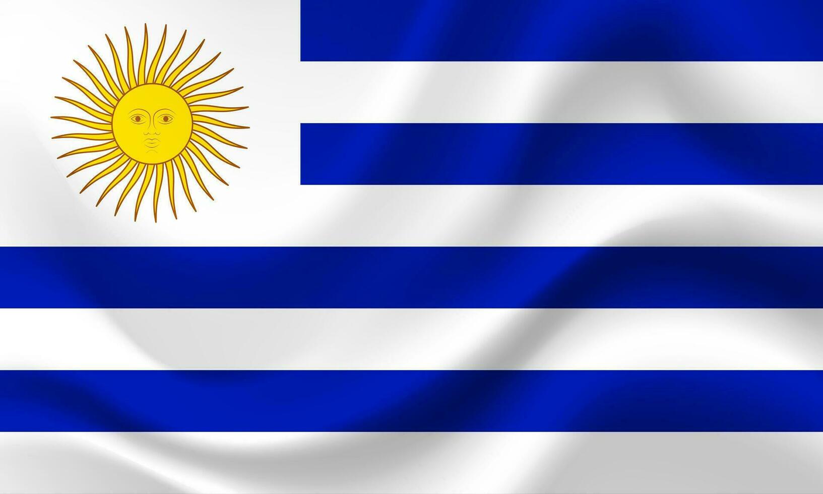 Uruguay flag. Flag of Uruguay . Uruguay flag illustration. Uruguayan background. vector