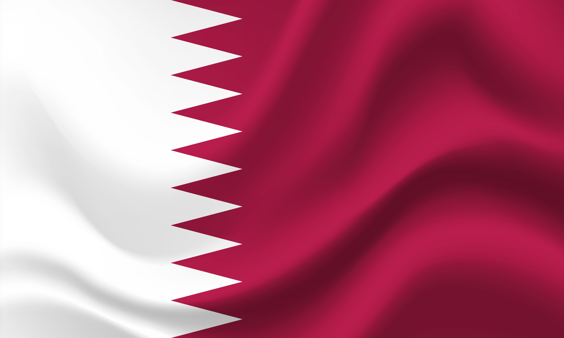 Vector Qatar flag. Flag of Qatar. Qatar flag illustration, background
