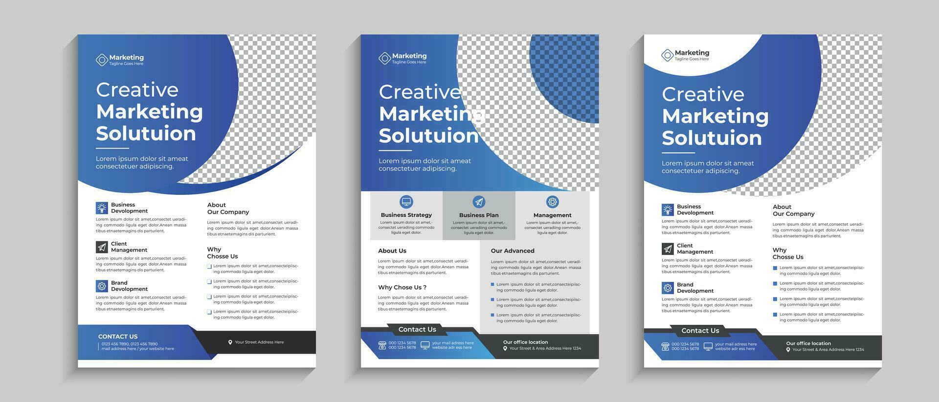 Creative Business Flyer Corporate Flyer pamphlet, brochure cover design, layout Template design. Annual Report, Magazine, Poster, Business Presentation, Portfolio, Flyer, Banner vector template
