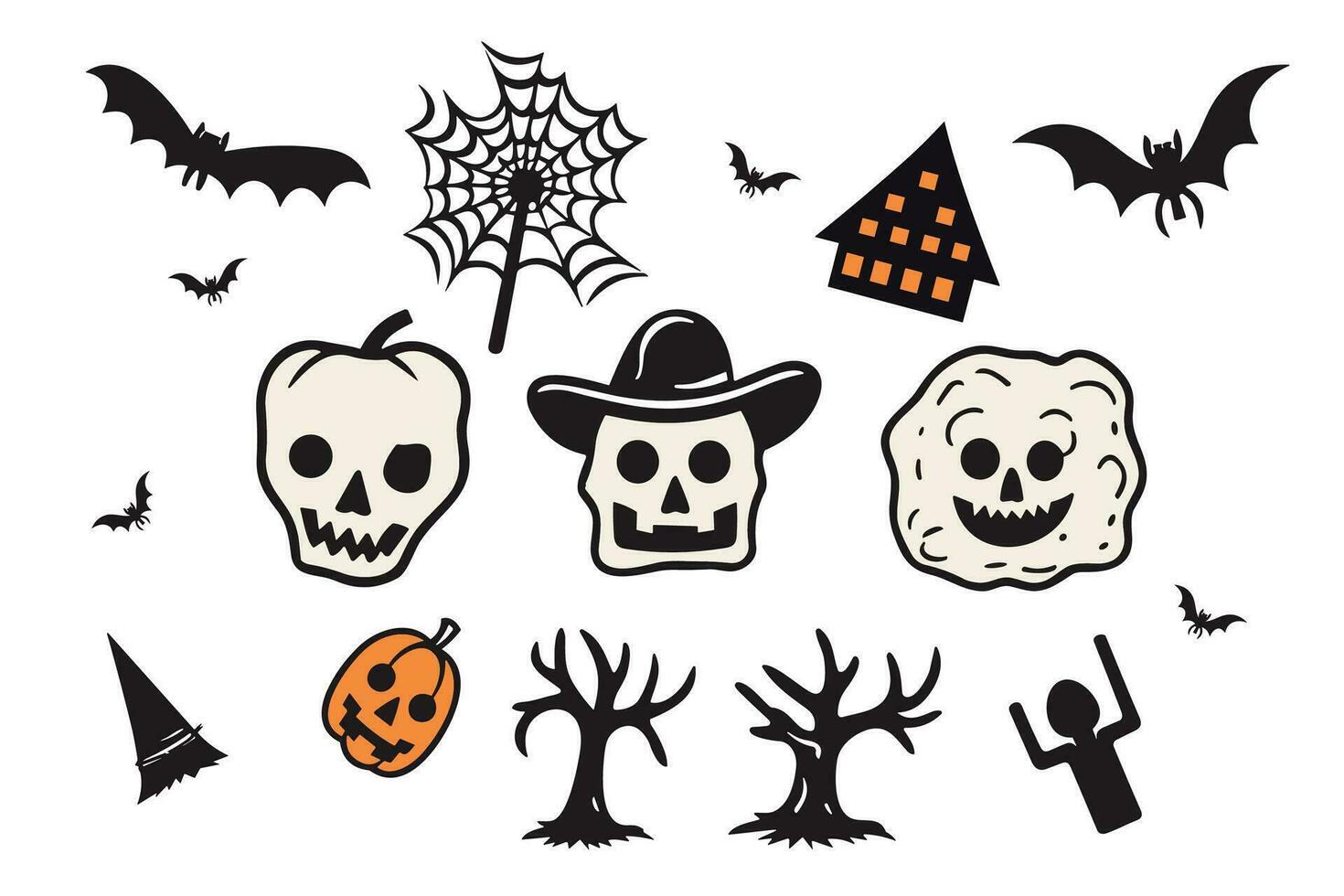 Halloween clip art illustration vector