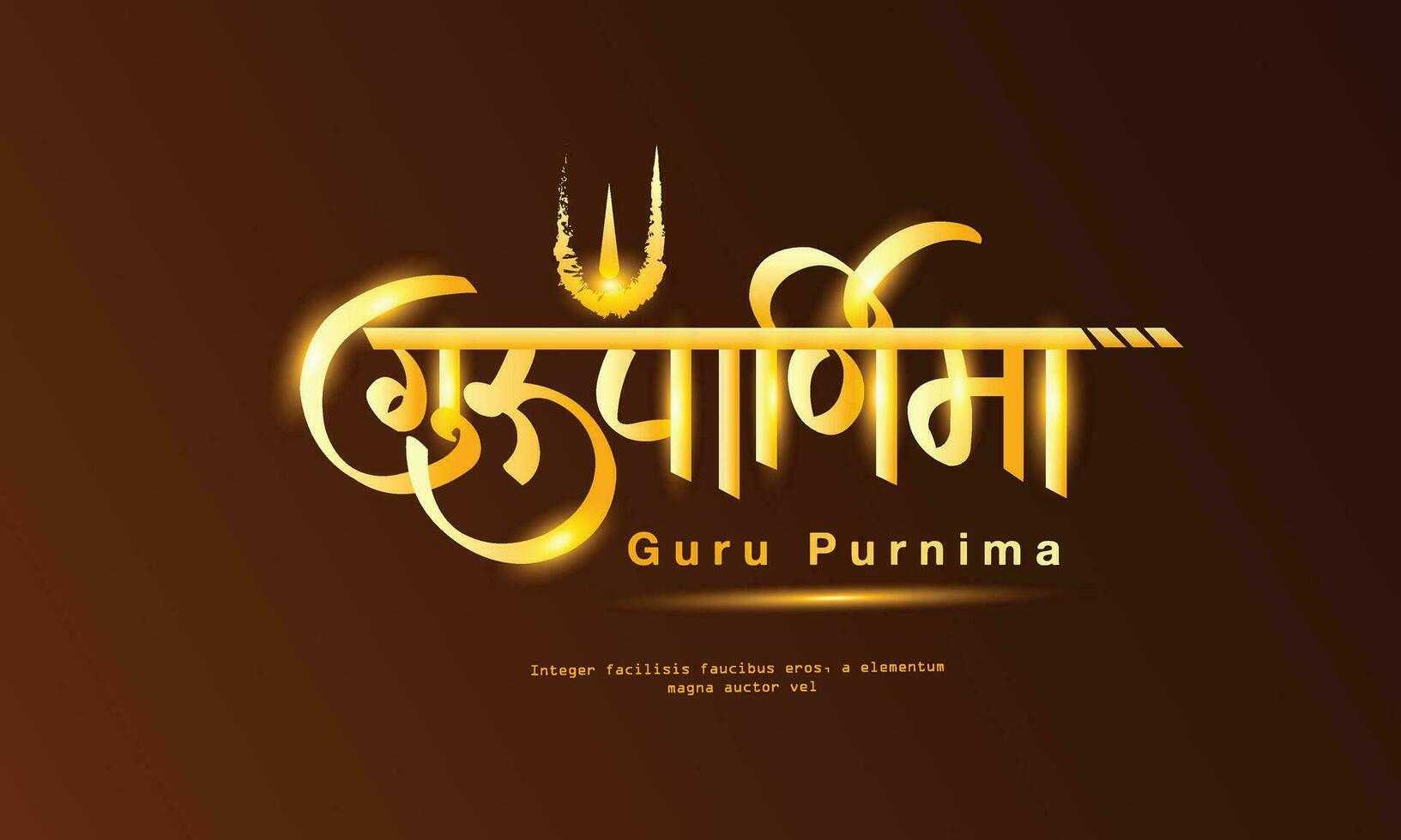 Illustration for Guru Purnima is a Nepalese and Indian festival dedicated to spiritual and academic teachers. vector