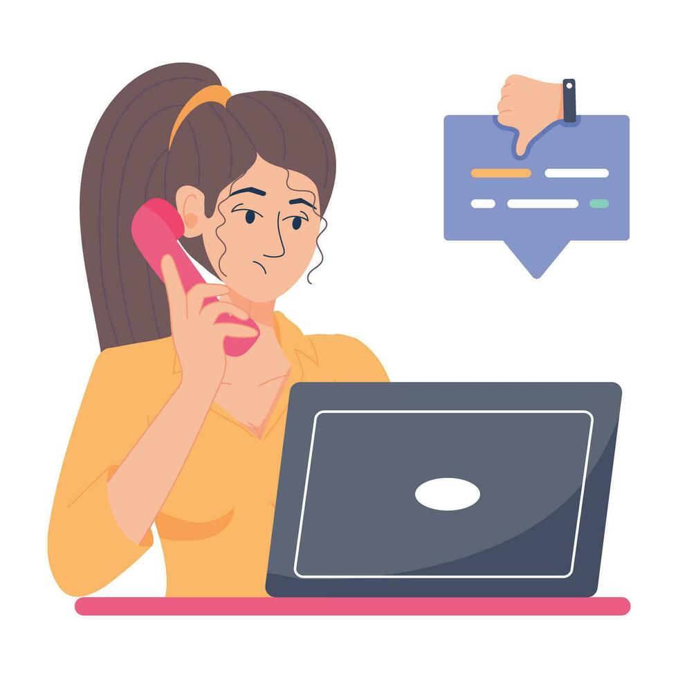Trendy Corporate Call vector
