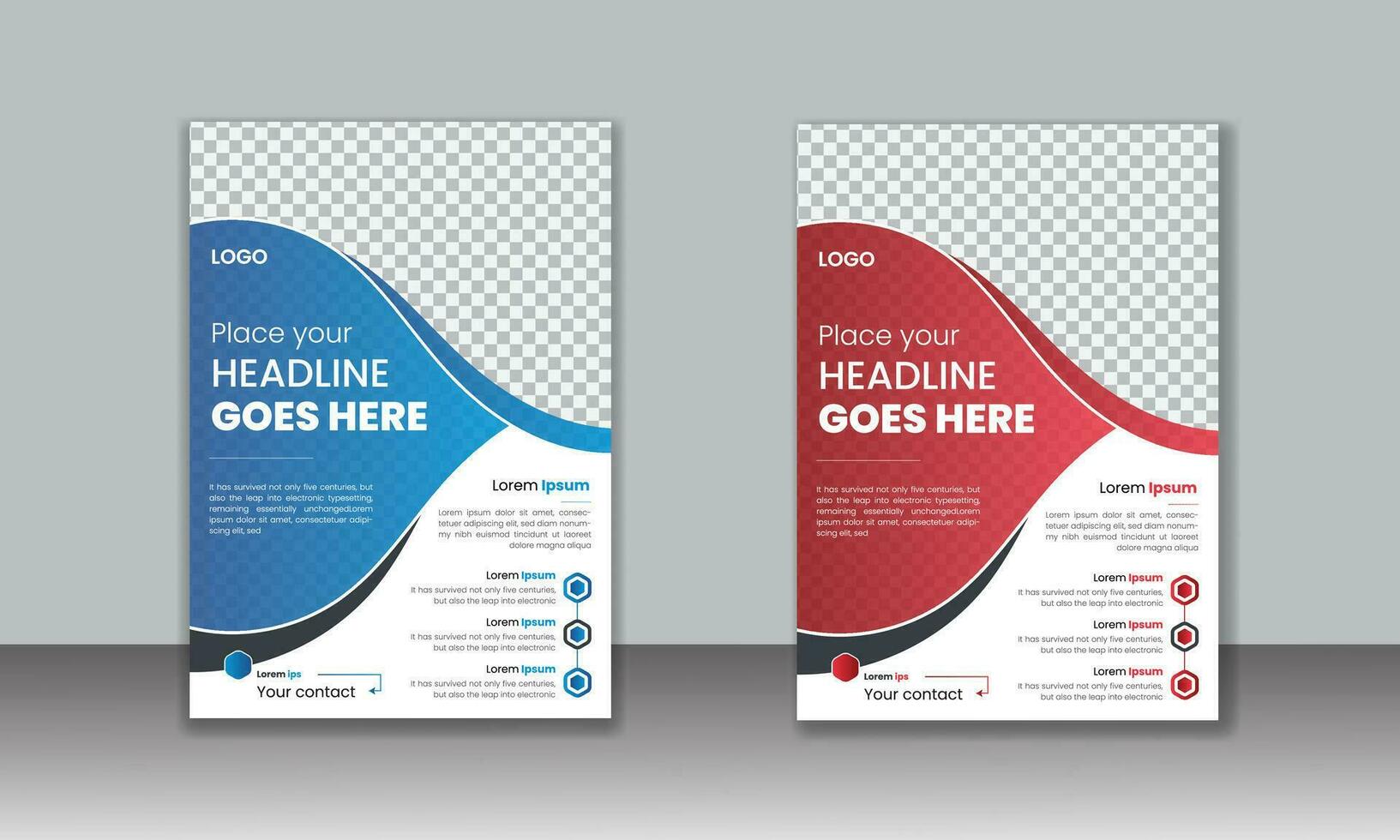 Abstract minimal and professional template flyer design, promotion, advertise, publication, cover, modern business flyer template, editable vector template design