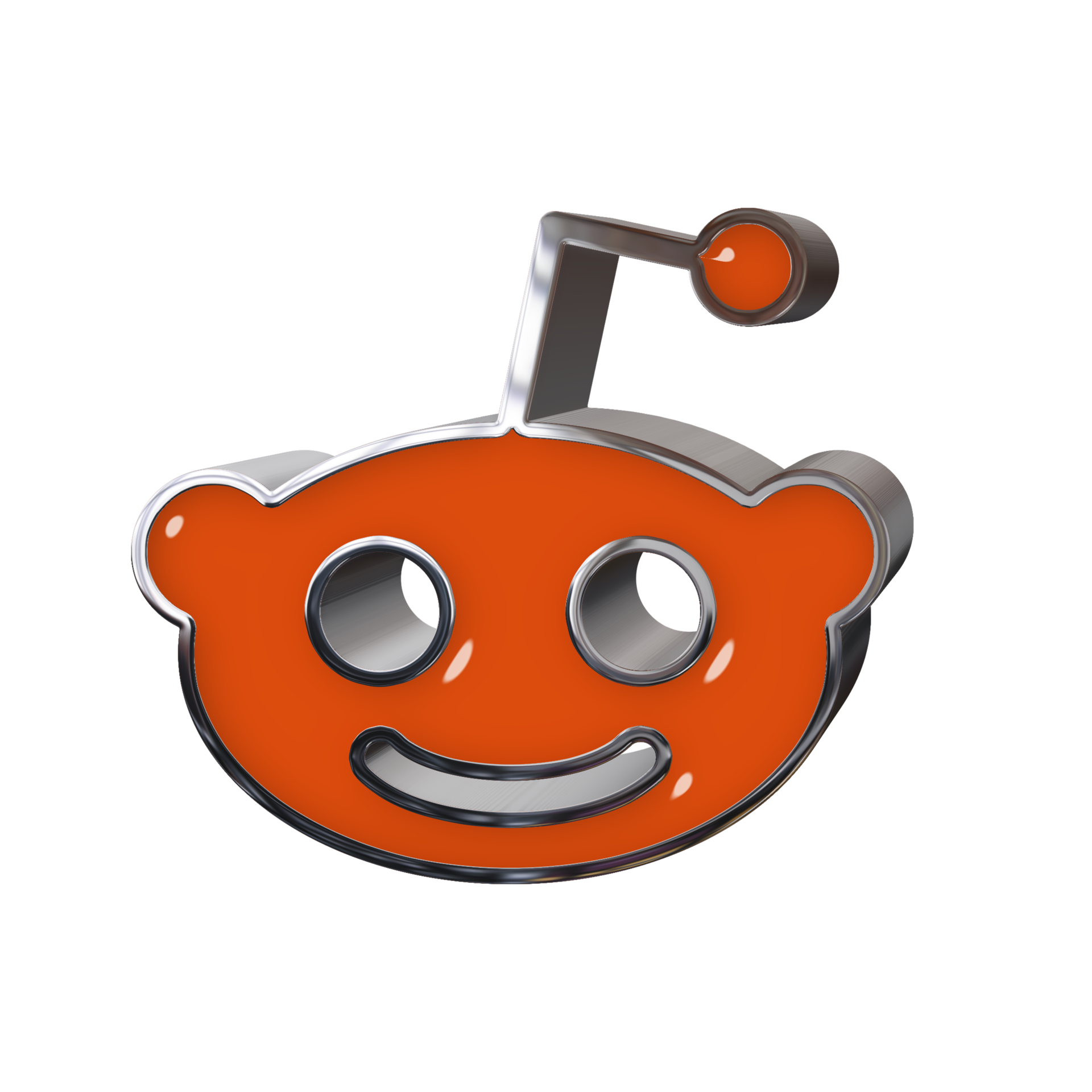 3D Reddit Icon 29750290 PNG
