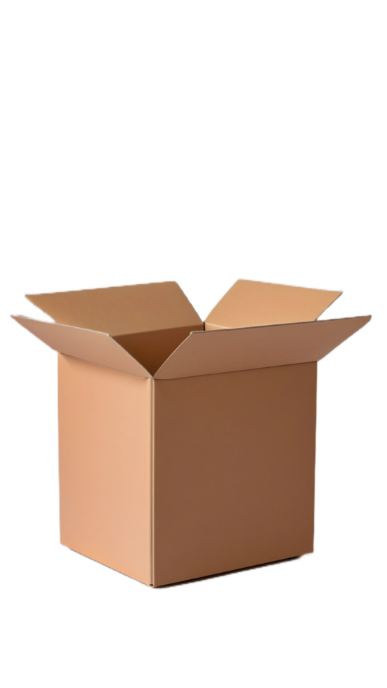isolated, empty box delivery on background AI Generative png