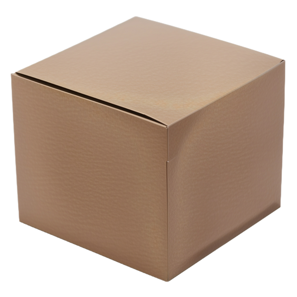 isolated, empty cardboard on background AI Generative png