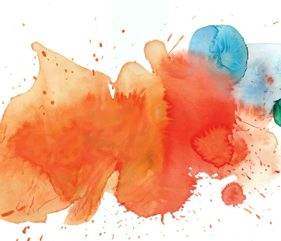 Abstract background with a colourful watercolour splatter design vector