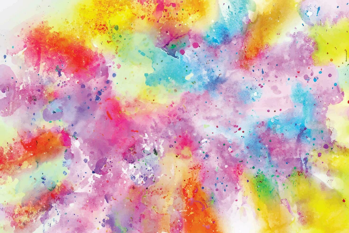 Abstract background with a colourful watercolour splatter design vector