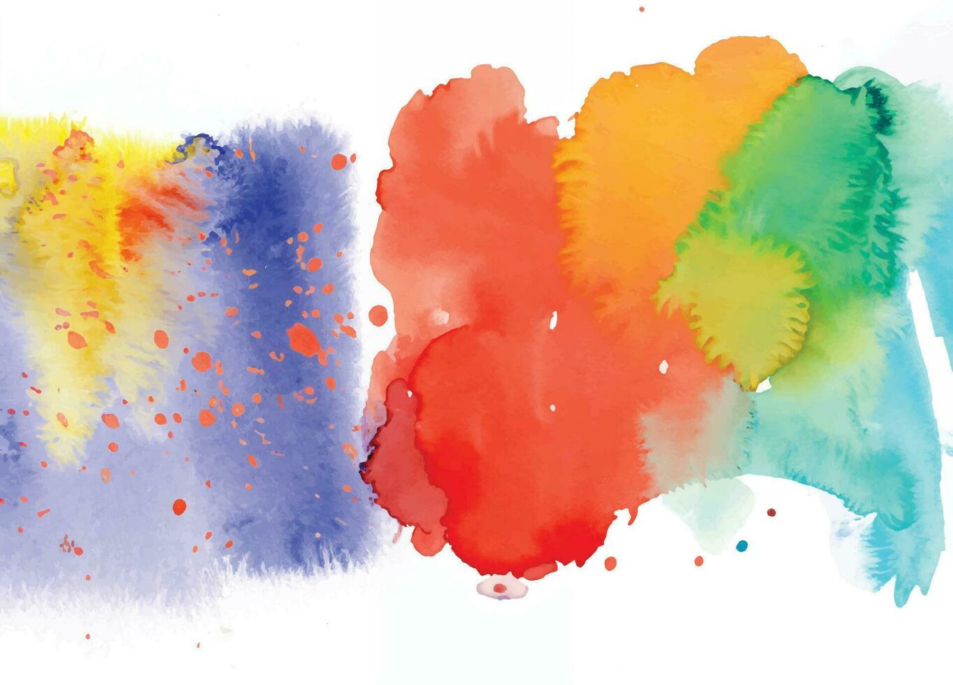 Abstract background with a colourful watercolour splatter design vector