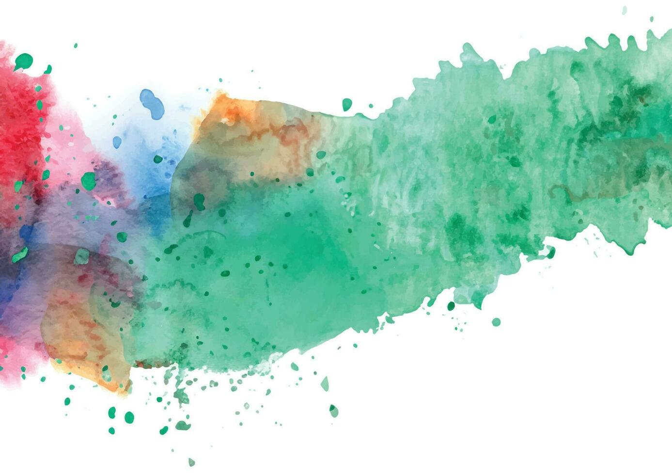 Abstract background with a colourful watercolour splatter design vector