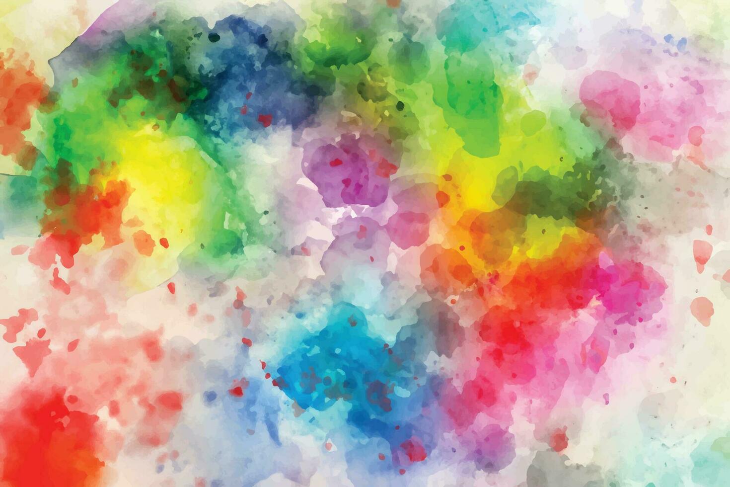 Abstract background with a colourful watercolour splatter design vector