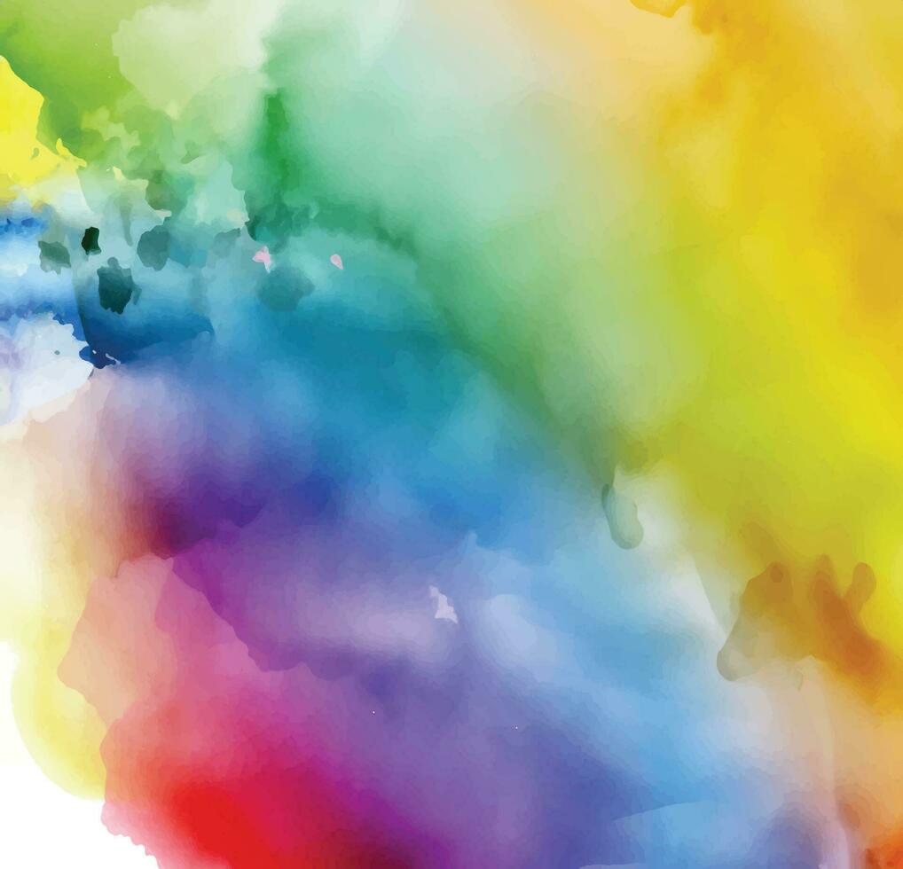 Abstract background with a colourful watercolour splatter design vector
