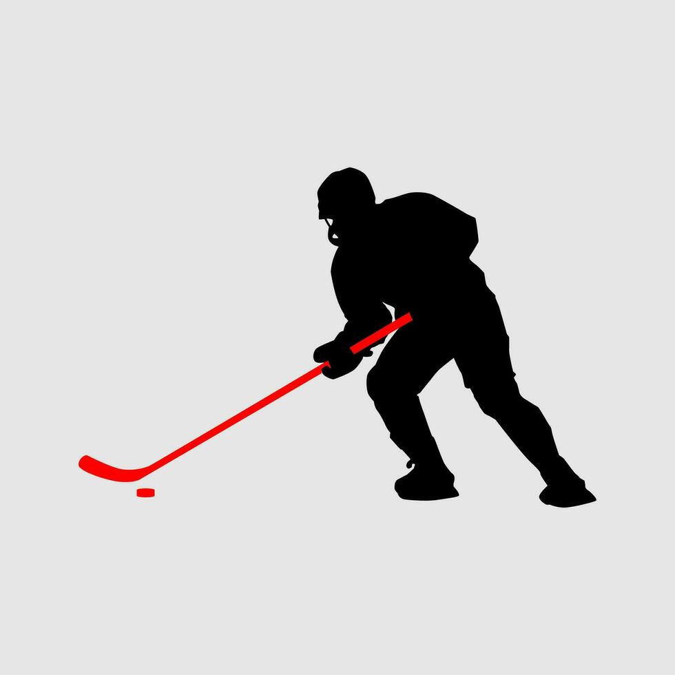 alto detalles de hielo hockey silueta. mínimo símbolo y logo de deporte. ajuste para elemento diseño, fondo, bandera, fondo, cubrir, logotipo aislado en negro antecedentes. vector eps 10