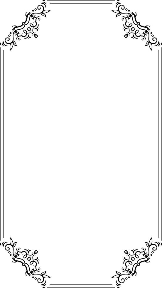 Black Ornamental Frame vector