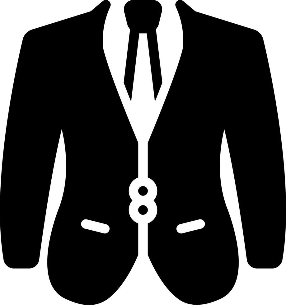 solid icon for suited vector