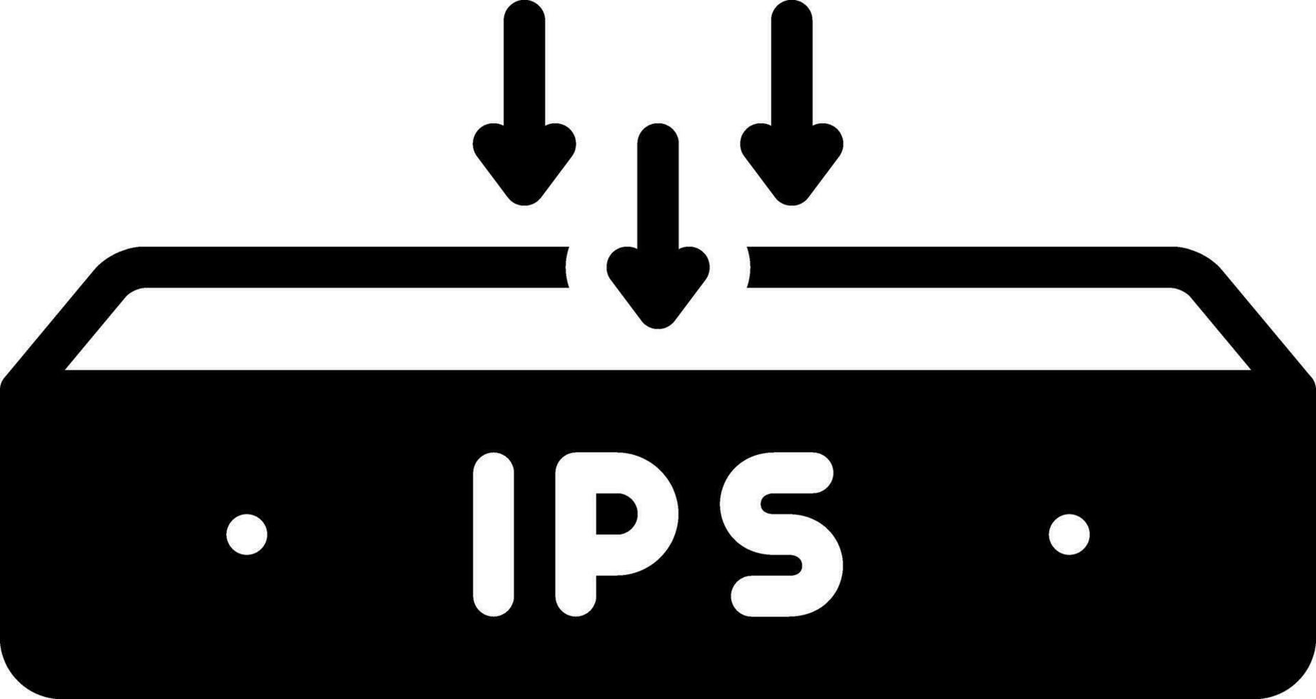 solid icon for ips vector