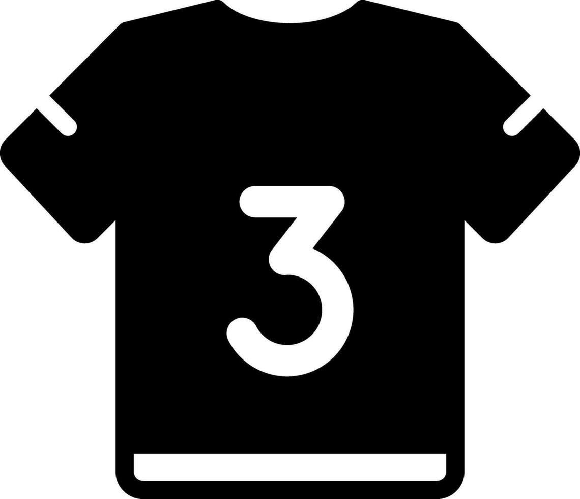 solid icon for jersey vector