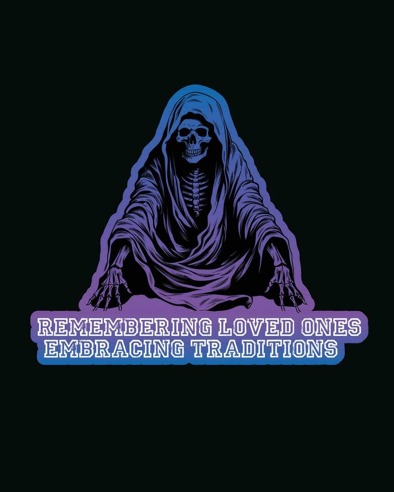 A Tribute to the Departed in Cultural Attire vector