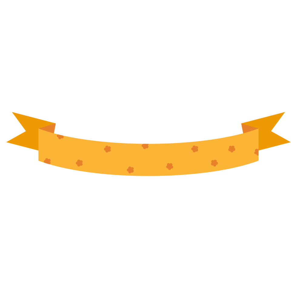 Cute ribbon illustration png