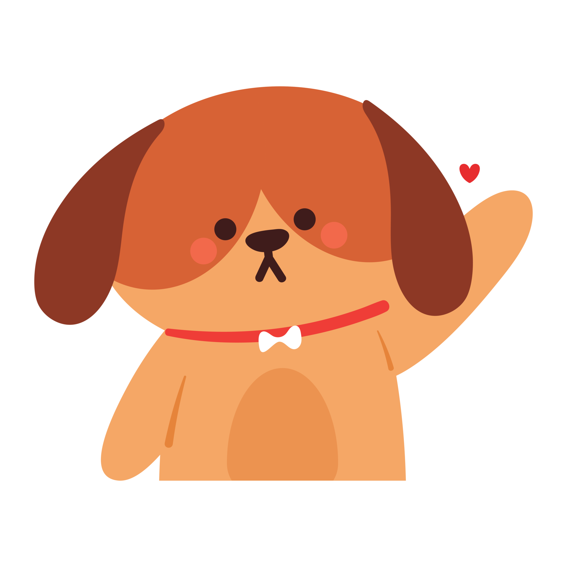 cute cartoon puppy say hi 29751055 PNG