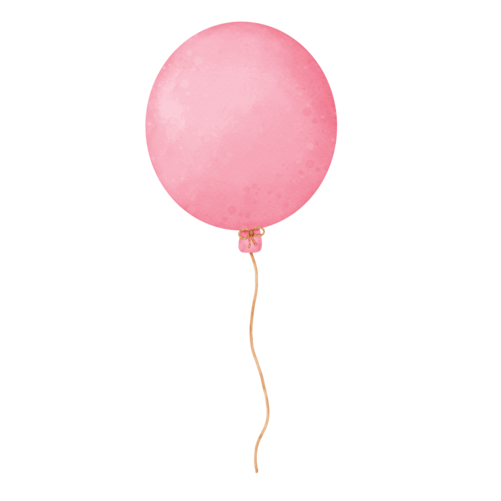 hand painted ,watercolor balloons ,pink ,party ,balloons png