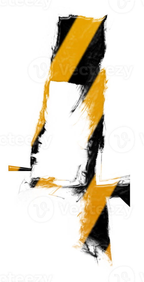 Grunge danger number png
