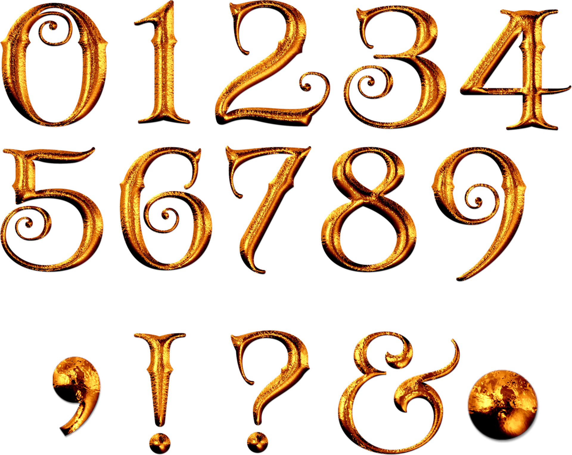 Floral Golden Numbers 29751222 Png Floral Golden Numbers 29751222 Png