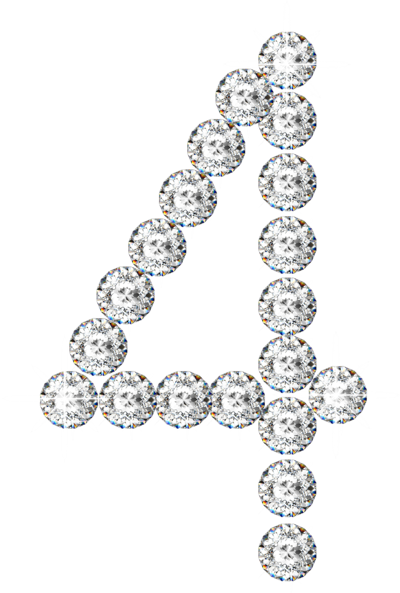 Diamond bling number 29751224 PNG