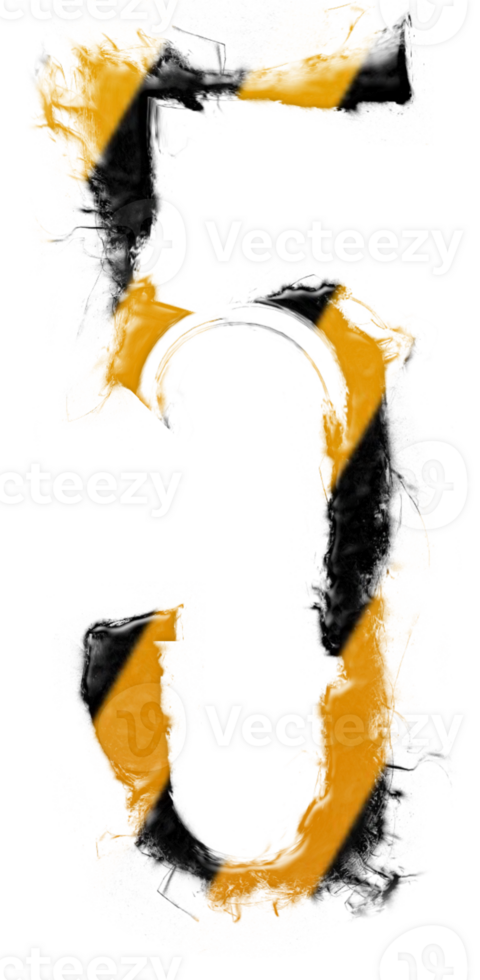 Grunge danger number png