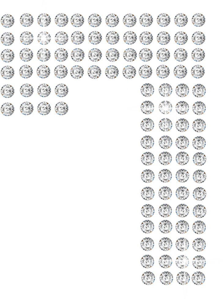 Shiny diamond number png