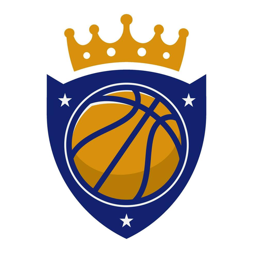 basketball emblem badge vector