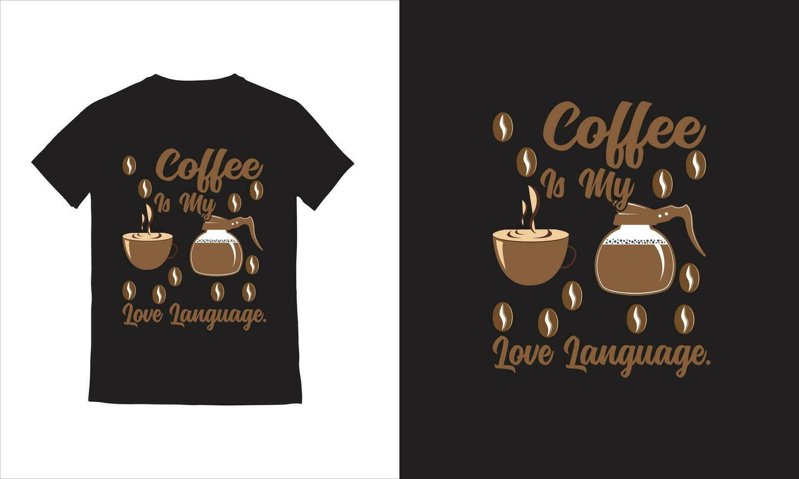Coffee tshirt design typography coffee cup t-shirt vector template,