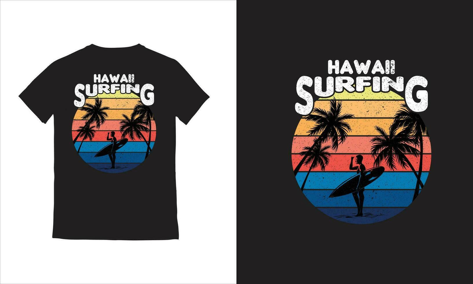 verano paraíso playa camiseta diseño, vector