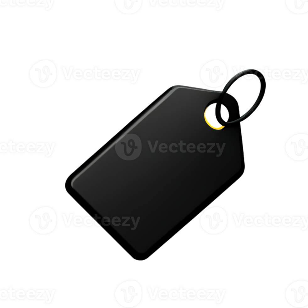 Tag Price Black AI Generative png