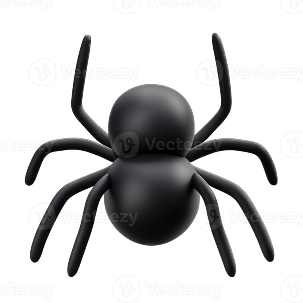 Spider  Black  Halloween AI Generative png