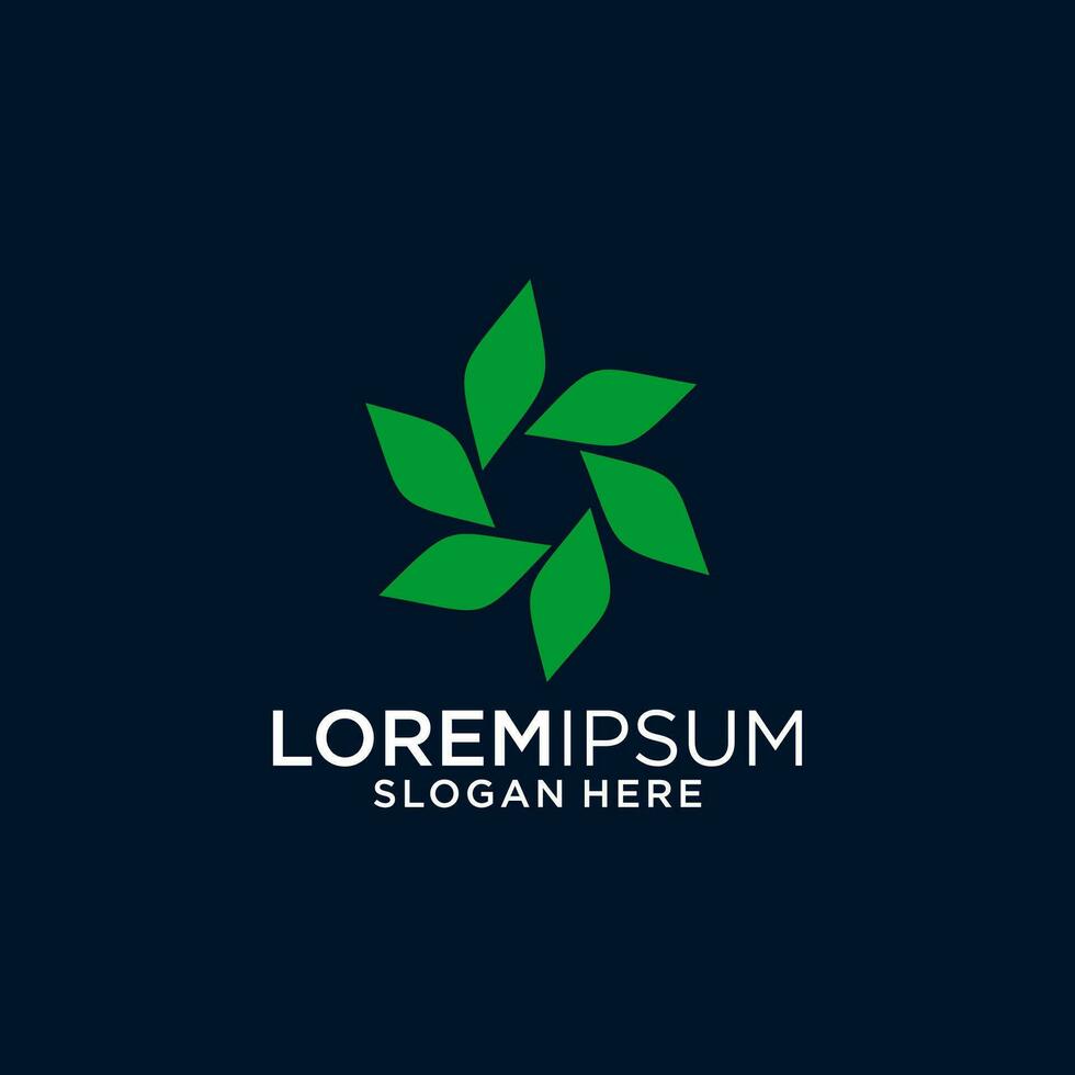 green leaf simple design vector