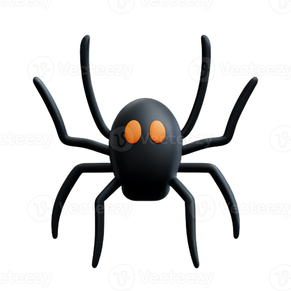 Spider  Black  Halloween AI Generative png