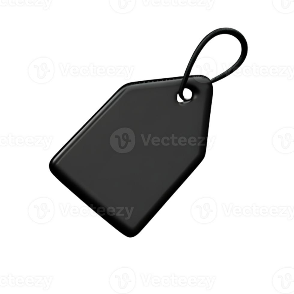 Tag Price Black AI Generative png