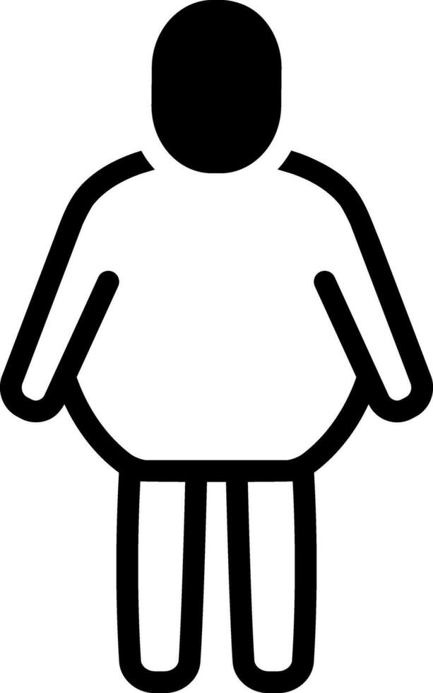 solid icon for fat vector