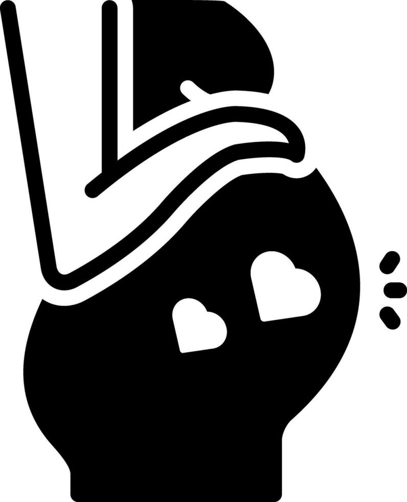 solid icon for pregnant vector