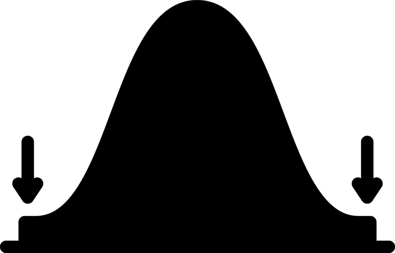 solid icon for deviation vector