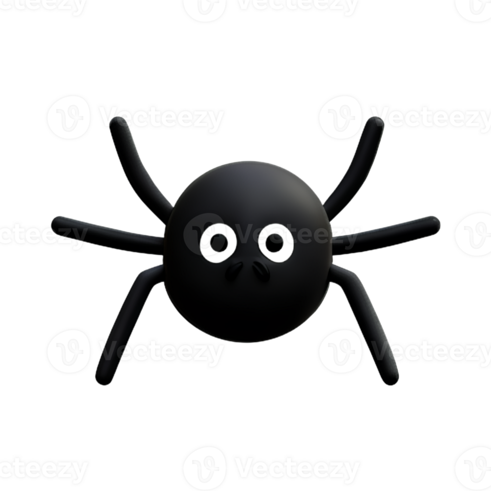 Spider  Black  Halloween AI Generative png