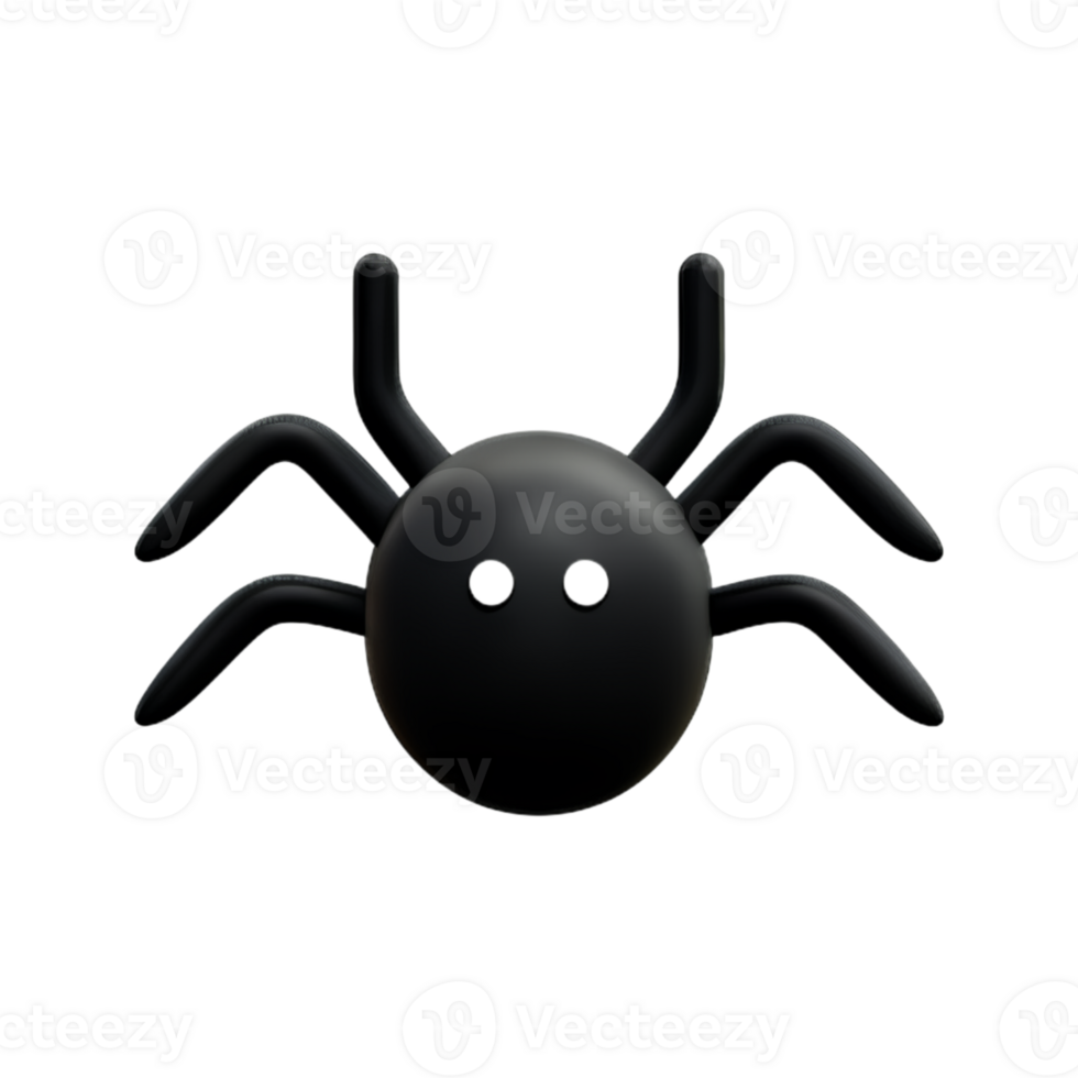 Spider  Black  Halloween AI Generative png