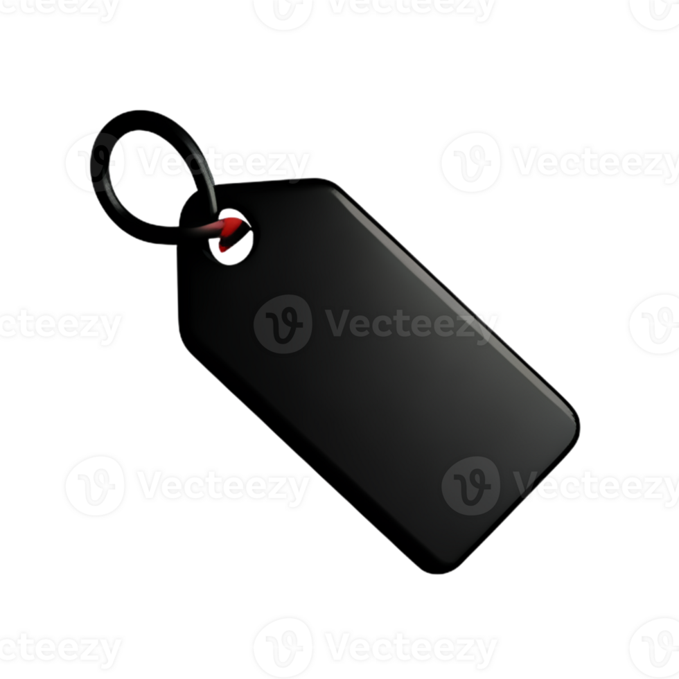 Tag Price Black AI Generative png